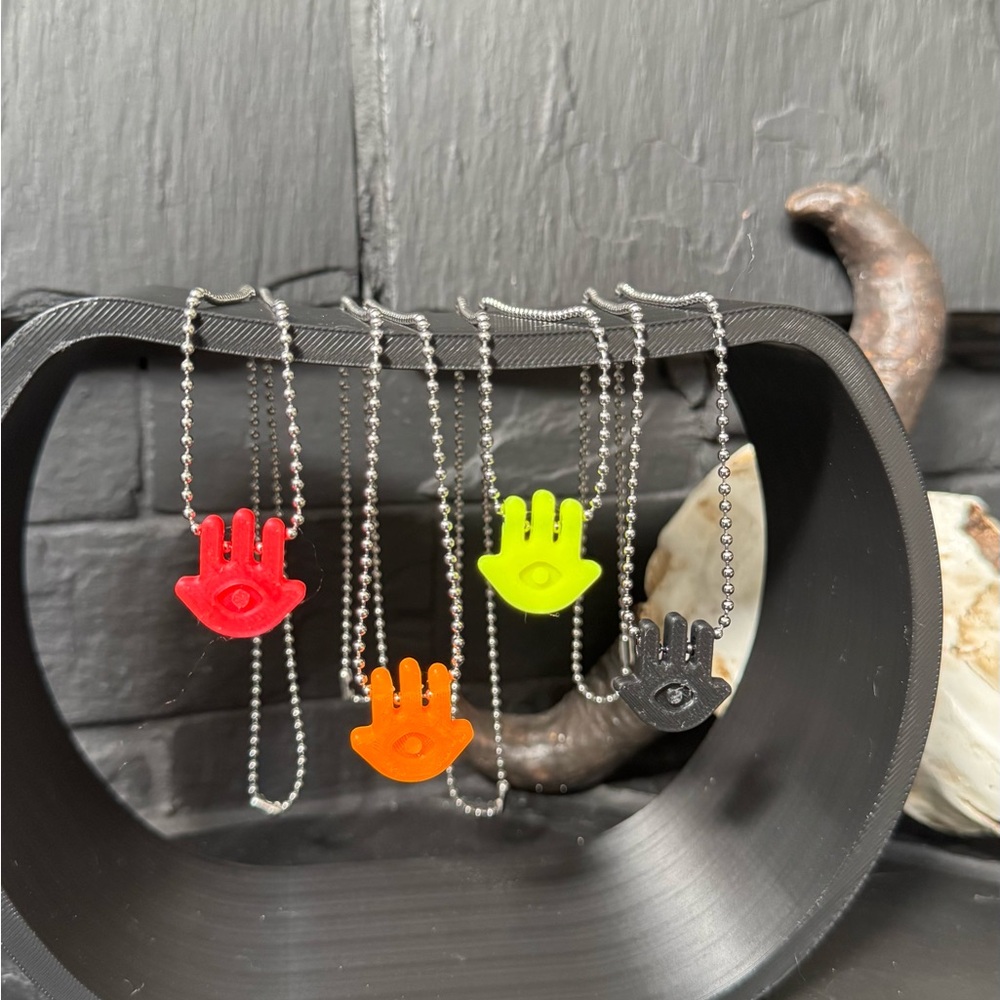 3D Printed Hamsa Charm Necklaces